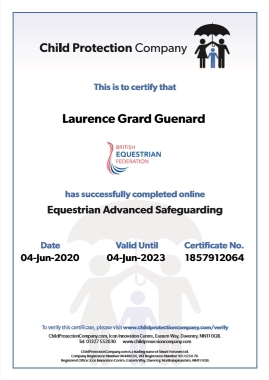 Certificat Child Protection